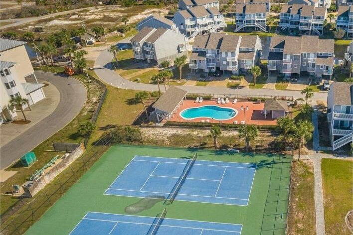 Cape San Blas Vacation Rentals aerial of barrier dunes campus