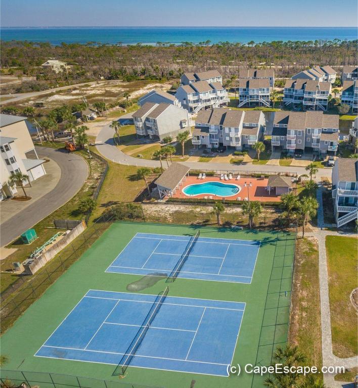 Cape San Blas Vacation Rentals aerial of barrier dunes campus