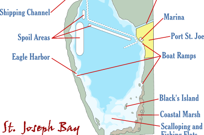 Cape San Blas Vacation Rentals decorative image of St Joseph Bay