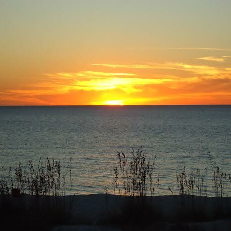 Sunset 4 Cape San Blas Vacation Rentals view of sunset at beach