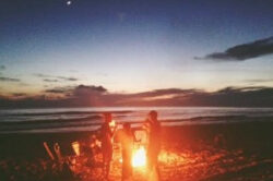 Cape San Blas Vacation Rentals decorative image of bonfire on the beach