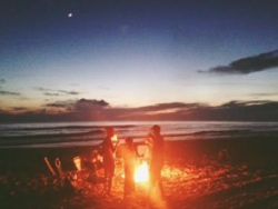 Cape San Blas Vacation Rentals decorative image of bonfire on the beach